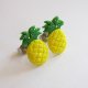 Brokatowe Kolczyki Ananasy