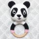 Grzechotka + zawieszka MIŚ Panda zestaw