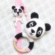 Grzechotka + zawieszka MIŚ Panda zestaw