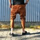 SPODNIE BUTTON ZIPPER PANTS UNISEX brązowe pumpy spodnie długie