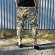 SPODNIE BUTTON ZIPPER PANTS UNISEX moro pumpy spodnie długie