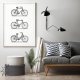Plakat kolarzówka rower rowery Vintage 70x100 cm