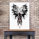 Duży plakat fantasy feniks 70x100 cm B1