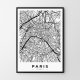Mapa paryż - plakat 61x91 cm