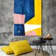 OBRAZ NA PŁÓTNIE ABSTRAKCJA GEOMETRYCZNA 80x120 cm