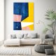 OBRAZ NA PŁÓTNIE ABSTRAKCJA GEOMETRYCZNA 80x120 cm