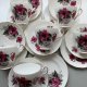 ❤ REGENCY ENGLISH - Komplet 6 talerzyków deserowych  ❤ Bone China