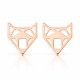 kolczyki FOXY- rózowe złoto 18K