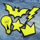 Naszywka Odblaskowa NEON YELLOW - Light Bulb