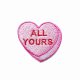 Naszywka ALL YOURS Candy Heart