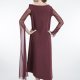 maroon tuelle dressi