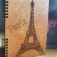 WYPRZEDAŻ Drewniany notatnik "Paris'