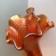 Perełka Designu! Fenton Marigold Iridescent Carnival Glass Vase - Lata 30XXw. ❤ Vintage
