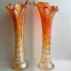 Perełka Designu! Fenton Marigold Iridescent Carnival Glass Vase - Lata 30XXw. ❤ Vintage