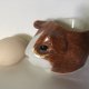 Quail Pottery 2010 duży kolekcjonerski użytkowy I dekoracyjny pojemnik na jajko ręcznie malowany  porcelanowa figurka