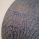 Patera ceramiczna handmade niebiesko zielona ze wzorem matowa