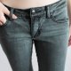 jeansy vintage niezwykły kolor rurki biodrówki niski stan slim fit