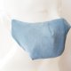 solidna Maseczka damska profilowana dwuwarstwowa bawełniana dwustronna jeans denim