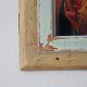 Vintage - Ecru Ramka - stare drewno