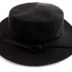 dzianinowy kapelusz vintage czarny