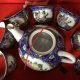 Ręcznie zdobiony Nowy miniaturowy użytkowy orientalny porcelanowy zestaw do celebracji herbaty