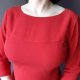 TARANKO Z METKĄ 40 * CZERWONA MIDI SUKIENKA * świąteczna ELEGANCKA BIUROWA DRESS CODE