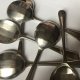 Plater - komplet - sześć srebrzonych łyżeczek tzw. Konfiturówek