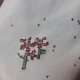 Sweter z haftowanymi kwiatami