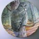WEDGWOOD The Majesty of Owls - "Great Grey Owls" kolekcjonerski talerz porcelanowy