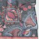 szal vintage printy granat