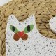 Ceramiczny talerz w kształcie kota