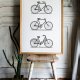 Plakaty do dekoracji restauracji kawiarni rower rowery A3