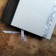 Czarno-biały notes z motywem frezji, z papieru eko