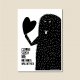 Grafika  "Czarne serca nie obchodzą Walentynek" 40x50 cm