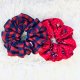 Pela' Scrunchie SPRING w kwiatki i groszki