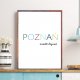 Plakat, Napis Poznań miasto doznań