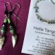 Hele Tangen Silver 925 naturalne kamienie sygnowane autorskie oryginalne kolczyki