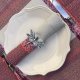 Made in France ❀ڿڰۣ❀ Sud Etoffe Napkin Rings  ❀ڿڰۣ❀  Serwetniki dla sześciu osób