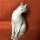Duża ceramiczna artystyczna ręcznie szkliwiona kocia figurka
