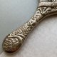 Antique Silver Plated Dragon Repousse Chinese Hand Mirror ❤ Przełom XIX/XXw.