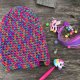 przejściowa ażurowa czapka MULTICOLOR