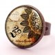 Mandala 0547 - zegarek / bransoletka na skórzanym pasku - Egginegg