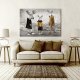 OBRAZ NA PŁÓTNIE 120x80cm Rodzina Łosi 02541