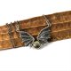 Minimalistyczny naszyjnik skrzydła smoka / nietoperza - srebro