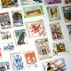 40 starych znaczków pocztowych