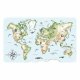 Mapa Świata dla dzieci naklejki na ścianę XXL