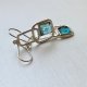 Topaz Swiss Blue Earrings Sterling Silver ❀ڿڰۣ❀ Modernistyczne kolczyki