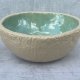 Umywalka ceramiczna ręcznie robiona w kolorze turkusowym i piaskowym