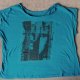 Letnia bluzka turkusowa, T-shirt, rozm. M