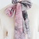 szal vintage delikatny zwiewny wzory romantyczny różowo-szary